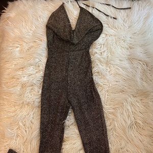 Gold and black jumpsuit